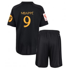 Real Madrid Kylian Mbappe #9 Replika Babytøj Tredje sæt Børn 2023-24 Kortærmet (+ Korte bukser)